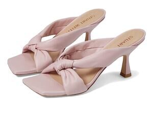 Stuart Weitzman Womens Playa 75 Knot Sandals US 6 M EU 36.5 Pink Leather EUC